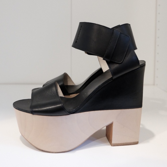 Celine Black Platform Pumps - Picture 1 of 4